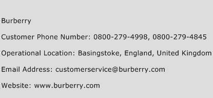 burberry us contact number|Burberry contact us.